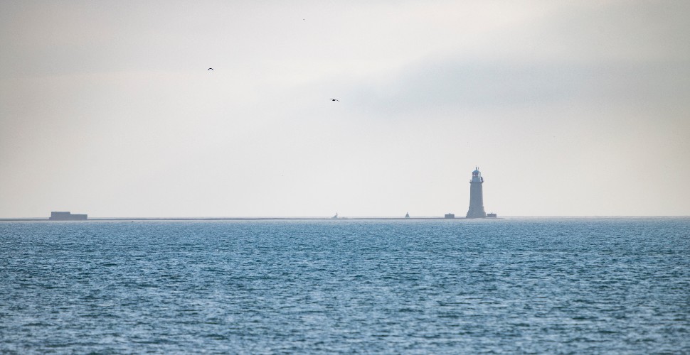 Plymouth Breakwater and lighthouse